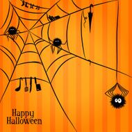 Web spiders and some things in Halloween style