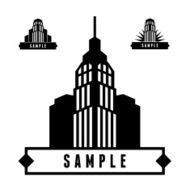 label with skyscrapers N2