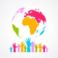 Earth peace symbol