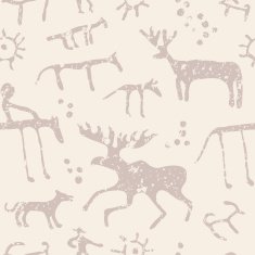 Cave art seamless pattern N3