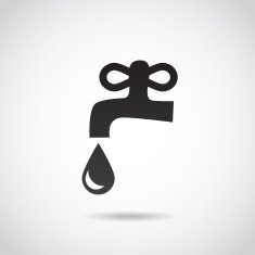 Tap icon isolated on white background