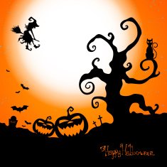 Vector Halloween Background N114