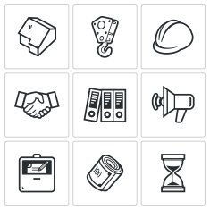Construction icons Vector Illustration N2