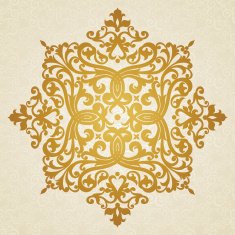 Vector baroque ornament in Victorian style N81