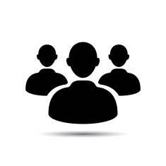 Group of people sign icon Social icons N3