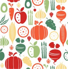 Fruit and vegetable pattern N2