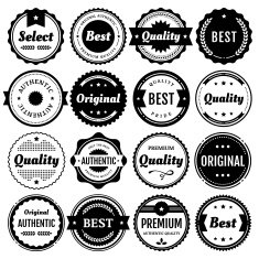 Premium Vector Badge and Packaging Label Elements Collection