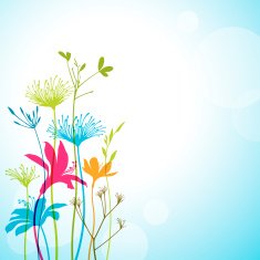 Graphic Flowers Background N2