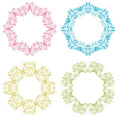 Collection of lace frames N4