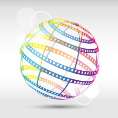 Abstract background with a film strip Vector Eps 10 N4