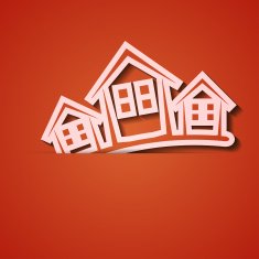 Vector background Orange icon applique Eps10 N19
