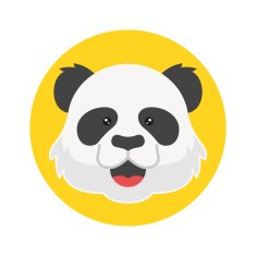 Vector panda icon