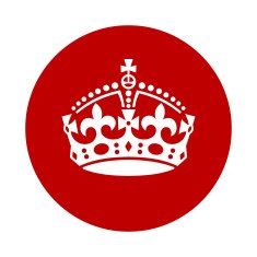 keep calm crown icon