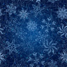 Snowflakes seamless Christmas background