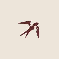Swallow bird abstract vector logo design template N15
