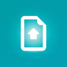 Upload icon with stripped background
