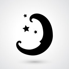 moon icon vector N4
