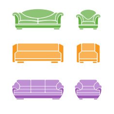 Set of sofas and armchairs N9