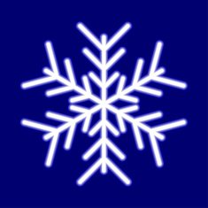 Beautiful luminous snowflake