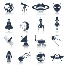 Space Icons Black N2