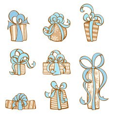 Gifts icon set