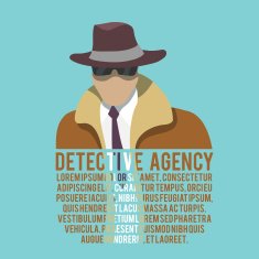 Detective silhouette poster N2
