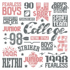 College rugby team design elements N2