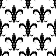 Classic fleur de lys seamless royal pattern