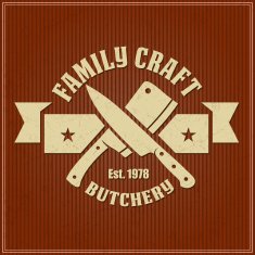Labels of butcher shop N27