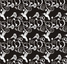 black vintage seamless wallpaper