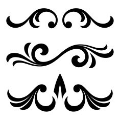 Calligraphic Design Elements N381