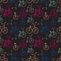 Seamless bicycles pattern Bikes Use for pattern fills surface N4