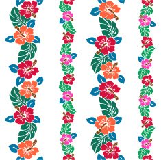 pattern of Hibiscus N39