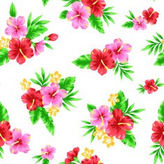pattern of Hibiscus N41
