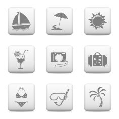 Web buttons - Vacation