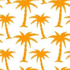 Seamless pattern with coconut palm trees N21