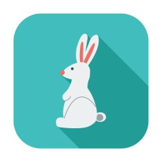 Rabbit single icon N4