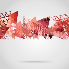abstract background with red triangles N2