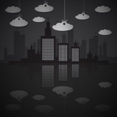 Night City Skyline Illustration