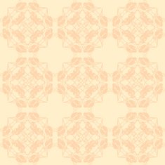 Neutral floral ornament beige color N4