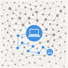 Abstract scheme of modern computer network