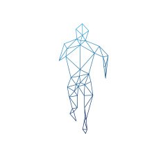 Sports man running abstract isolated on a white backgrounds N13