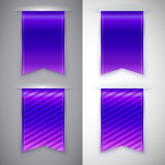 Blue ribbon bookmark for books N2