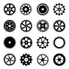 Cogwheels (gear wheels) of different design