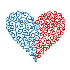 Abstract heart shape for your design