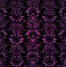 Seamless pattern ornament lilac floral decorative background