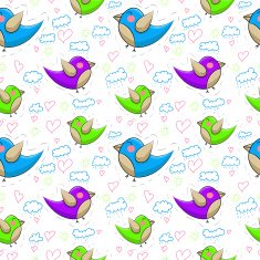 texture with birds in love N3