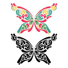 Beautiful butterfly tattoo N8