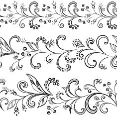 Flower background contours N10