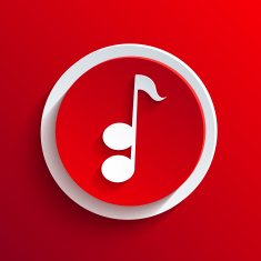 Vector red circle icon Eps10 N23